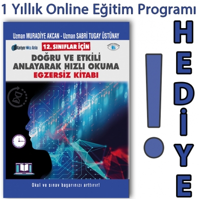 12. Sınıflar için Anlayarak Hızlı Okuma